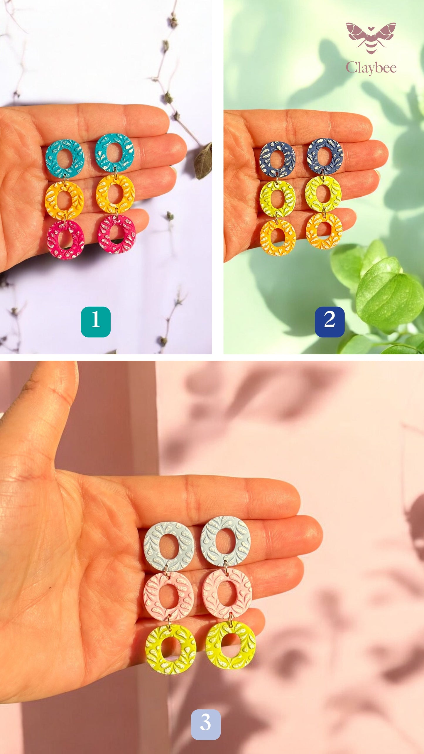 Spring Earrings| Colorful Earrings| Elegant Jewelry| Playful Earrings| Chic Earrings| Bridesmaid Gifts| Bridal Shower Gifts| Retro Earrings